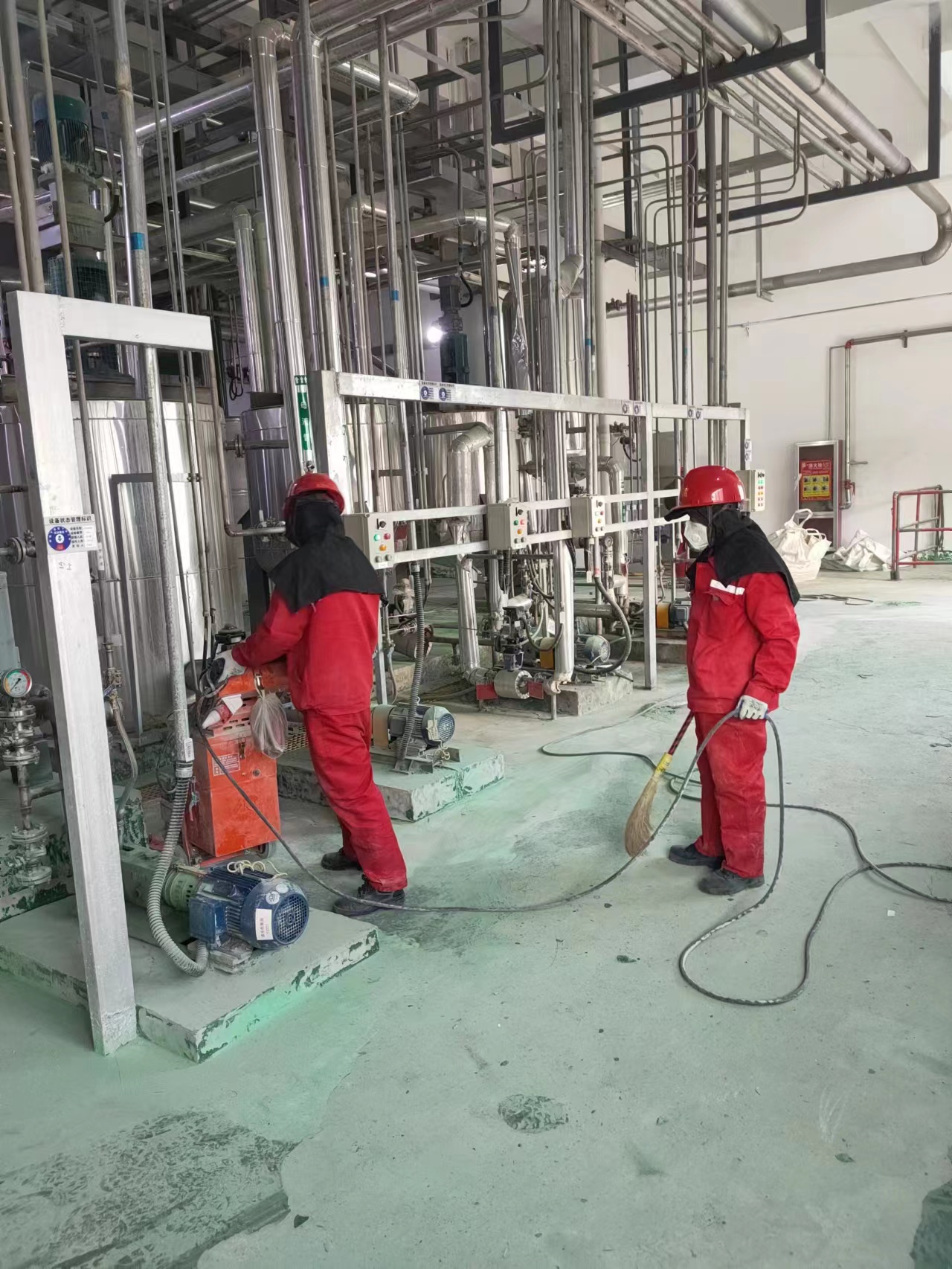 鄂尔多斯市西北能源化工有限公司环氧自流平地面防腐施工工程